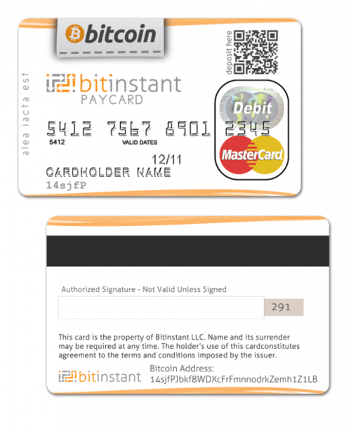 传BitInstant将发行比特币信用卡